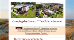 Desktop Screenshot of campingbaiesomme.com