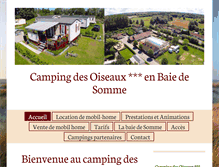 Tablet Screenshot of campingbaiesomme.com